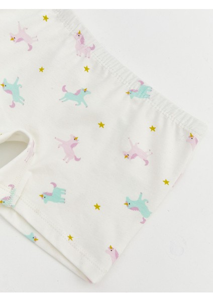 Yeni Sezon Beli Lastikli Kız Çocuk Boxer modelleri