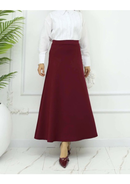 Uzun Beli Lastikli Puf Kloş Scuba Etek