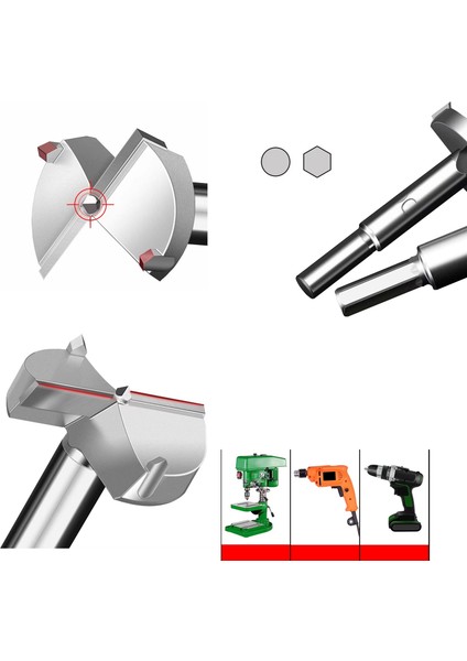 Ahşap Delme Pancı Delik Açma Panç Ahşap Için 60MM Menteşe Freze Matkap Ucu indirimleri