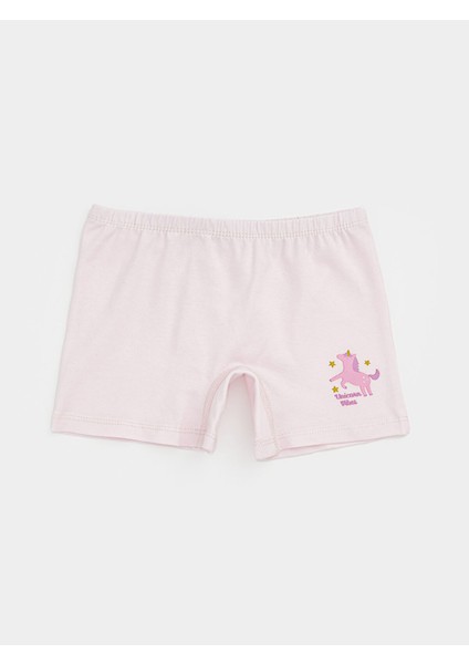 Yeni Sezon Beli Lastikli Kız Çocuk Boxer