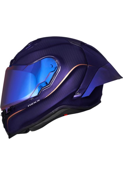 X.R3R Hagıbıs Karbon Kapalı Motosiklet Kaskı Mor fırsatları