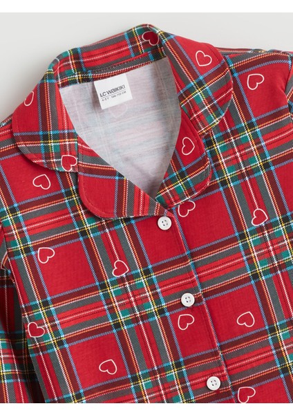 Yeni Sezon Gömlek Yaka Kız Çocuk Pijama Üst modelleri