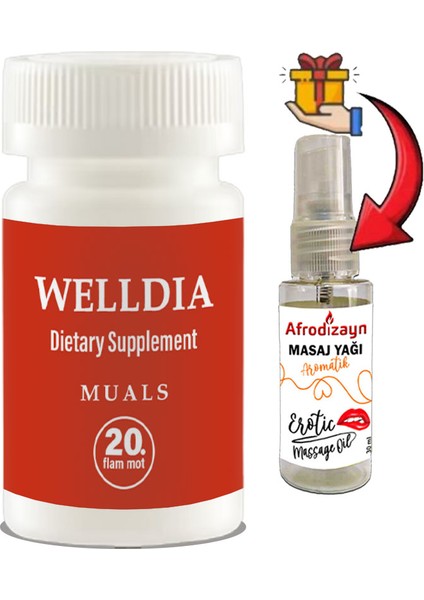 Prost Pro Caps 1 Kutu Erkeklere Özel Formüllü 20LI Takviyelik Kapsüller + Afrodizayn Masaj Yağı 30 ml