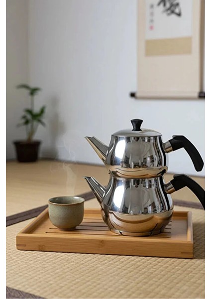 Melisa Midi Boy Siyah Çaydanlık Takımı fırsatları