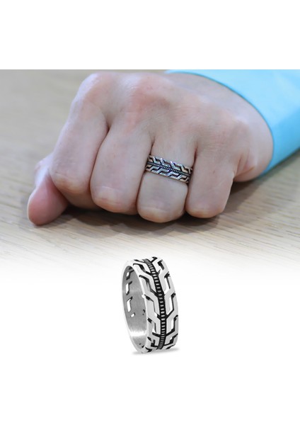 Foxtail Zincir Tasarım 925 Ayar Gümüş Erkek Alyans fiyatları