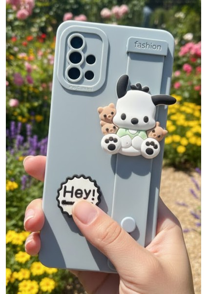 Samsung Galaxy A51 4g Uyumlu Mavi Renk 3D Figürlü Darbe Emici Yumuşak Silikon Kapak