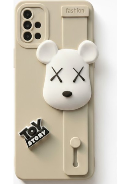 Samsung Galaxy A71 Uyumlu Bej Renk 3D Figürlü Darbe Emici Yumuşak Silikon Kapak fırsatları