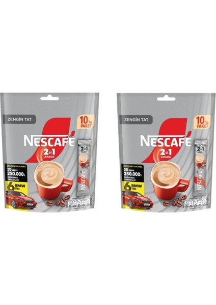 2si1 Arada Granül Kahve 10'lu Paket (2 Adet)