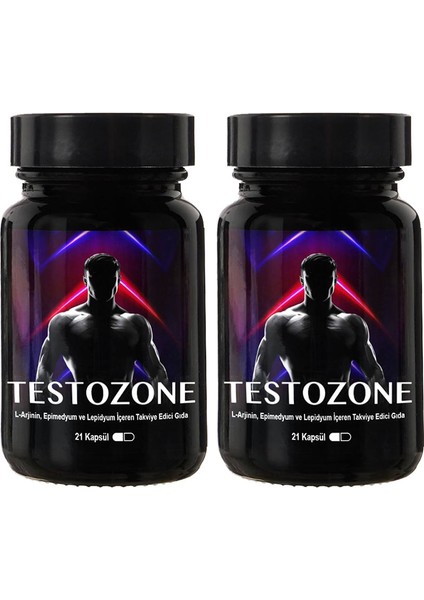 Testozone 2 Kutu Erkeklere Özel L-Argininli Epimedyumlu Lepidyumlu 21LI Formül
