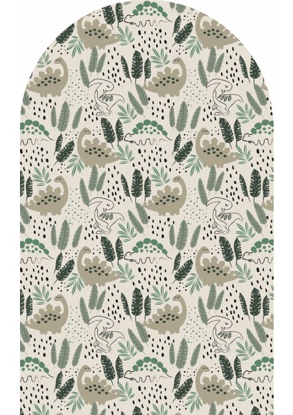 Dinazor Temalı Kreş Çocuk-Bebek Odası Dekoru, Eğlenceli Duvar Stickerı, Renkli ve Dayanıklı Dekoratif Tasarım, Once Upon A Time Yapışkan Yazı, Çerçeve, Kitap Köşesi, Torun Hediyesi, Duvar Canlandıran modelleri