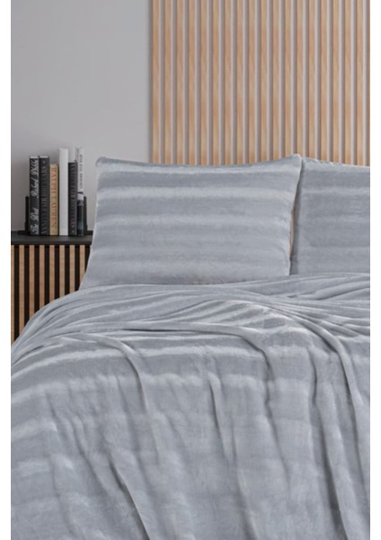 Cozy Tek Kişilik Gri Battaniye Takımı fiyatları