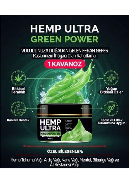 Power Hemp Cream Jel 100 Mg