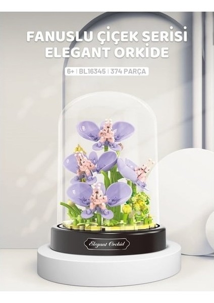 Fanuslu Çiçek Serisi Elegant Orkide LEGO Seti 374 Parça fiyatları