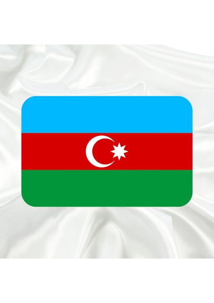 Azerbaycan Bayrağı Pleksi Panjur Arması I Universal Vidalı Oto Panjur Süsü I Araba Panjur Süsü