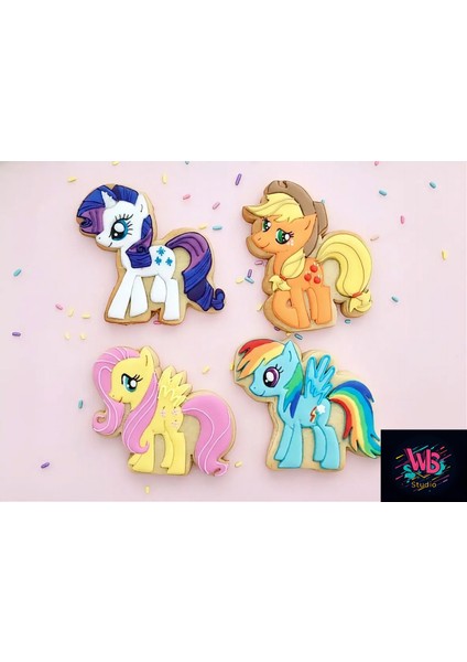 6'lı Little Pony Kurabiye Kalıbı ve Şeker Hamuru Şekillendirici Set fiyatları