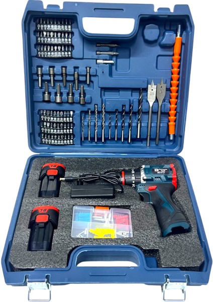 Kömürsüz Darbeli Şarjlı Matkap Lion Armut Batarya Metal Şanzıman Çift Akülü Vidalama Full Setli indirimleri