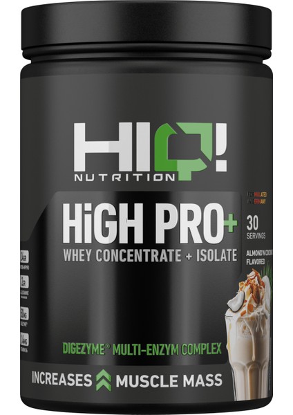Hıq High Pro+ 900GR Almond'n Coconut Flavored