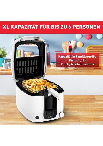 Super Uno Family Max Fritöz – 2.2 Litre | 6-8 Kişilik Ailelere Uygun | Zaman Ayarlı – Koku Filtresi – Kolay Temizlik