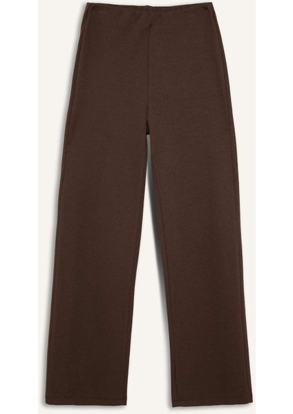 Wide Leg Düz Paça Pike Pantolon