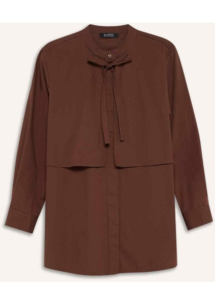 Relax Fit Poplin Uzun Kollu Tunik