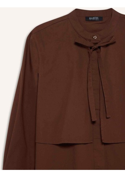 Relax Fit Poplin Uzun Kollu Tunik