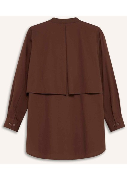 Relax Fit Poplin Uzun Kollu Tunik