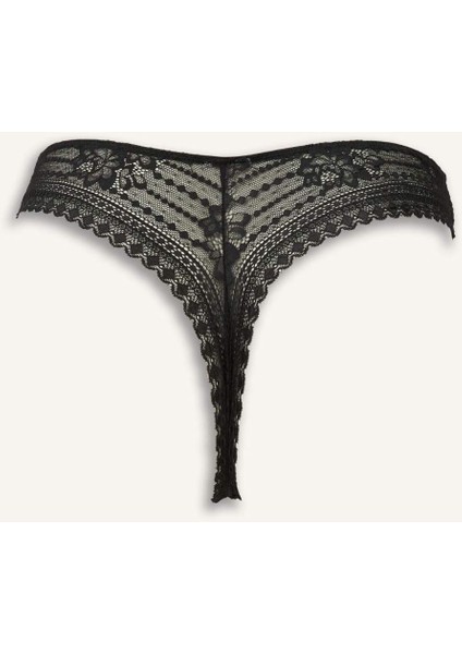 Bağcıklı Dantelli Slip Külot F7029AX25WN