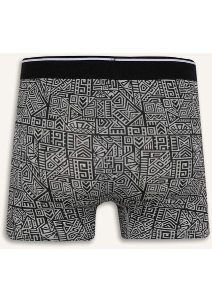 Regular Fit Baskılı 3'lü Boxer