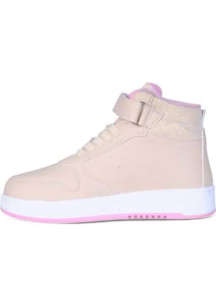 4444 Bej Cırtlı Boğazlı Kız Çocuk Spor Ayakkabı modelleri