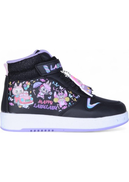 4444 Siyah Cırtlı Boğazlı Kız Çocuk Spor Ayakkabı fiyatları