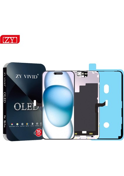 Iphone 15 Pro Zy Vivid OLED LCD Ekran Sıvı Bant Dahil