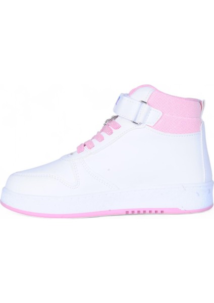 4444 Beyaz Cırtlı Boğazlı Kız Çocuk Spor Ayakkabı modelleri