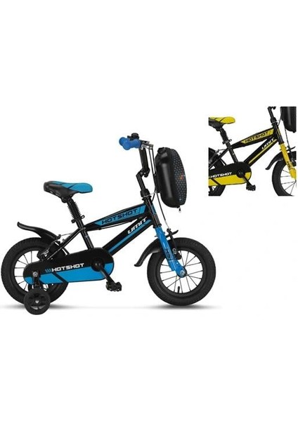 1210 Hotshot-Canta-V Erkek Çocuk Bisikleti 12 Jant Siyah Sarı