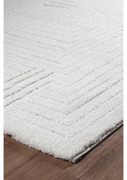 Norway Vl Bukleli Premium Yumuşak Peluş Post Iskandinav Oturma Odası Salon Halısı