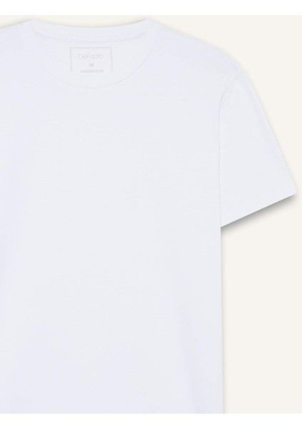 Slim Fit Dar Kesim Bisiklet Yaka Üst D3515AX25WN