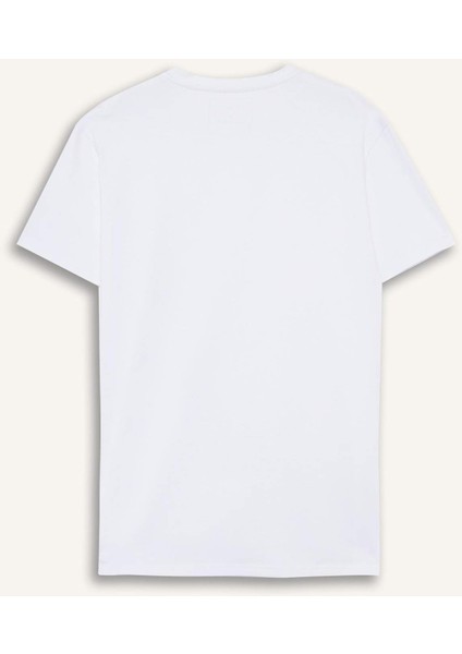 Slim Fit Dar Kesim Bisiklet Yaka Üst D3515AX25WN