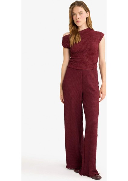 Wide Leg Geniş Bol Paça Bürümcük Pantolon