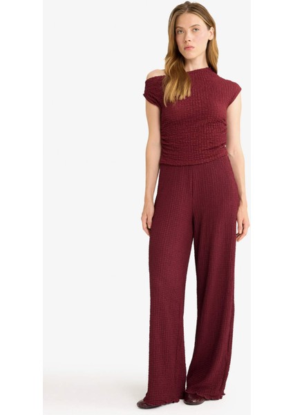 Wide Leg Geniş Bol Paça Bürümcük Pantolon