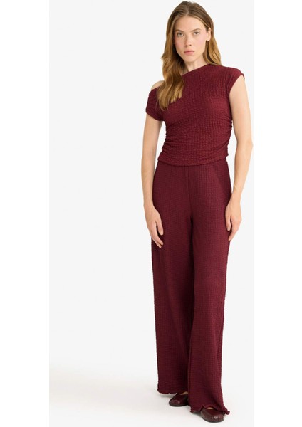 Wide Leg Geniş Bol Paça Bürümcük Pantolon