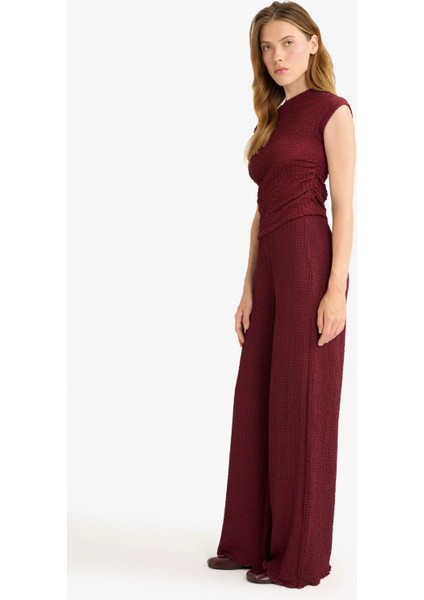 Wide Leg Geniş Bol Paça Bürümcük Pantolon