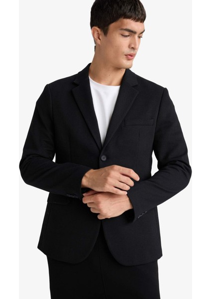 Slim Fit Dar Kesim Blazer Ceket F7690AX25AU