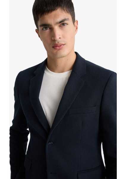 Slim Fit Dar Kesim Blazer Ceket