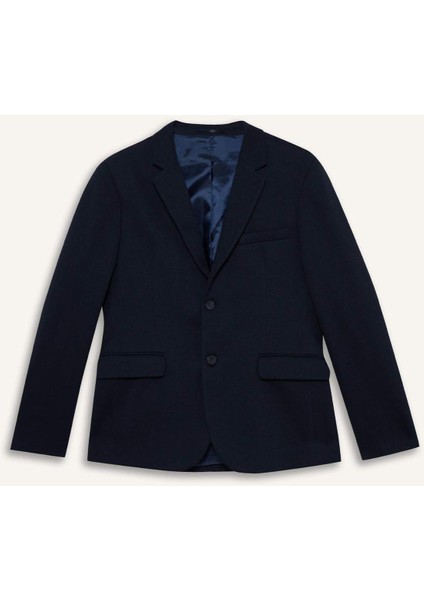 Slim Fit Dar Kesim Blazer Ceket