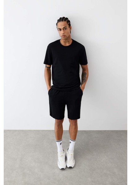 Fit Standart Fit Modal Sporcu Kısa Paça Şort F8393AX25AU