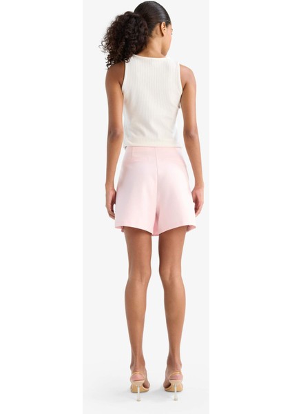 Yüksek Bel Şort Etek