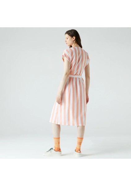 Kadın Pembe Çizgili Elbise fiyatları