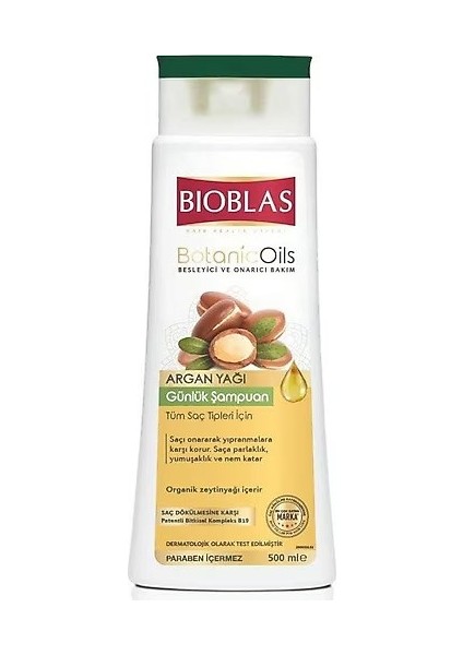 Botanicoils Argan Yağı Şampuan 500 ml x 3 Adet fiyatları