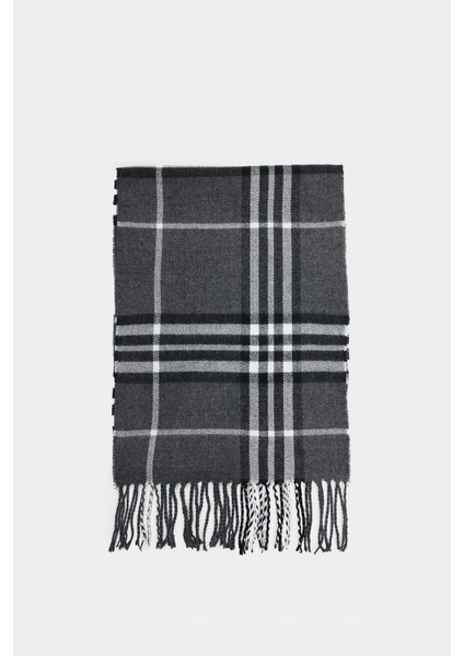 C8269AXAR195 Antrasit Erkek Kareli Dokuma Atkı fiyatları