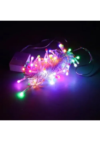 10M 100 LED Damla Uçlu Kırmızı Işık (Şeffaf Kablo) fiyatları