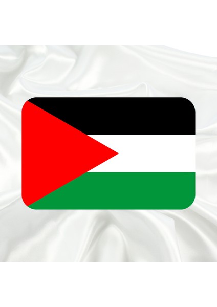 Filistin Bayrağı Pleksi Panjur Arması I Universal Vidalı Oto Panjur Süsü I Araba Panjur Süsü